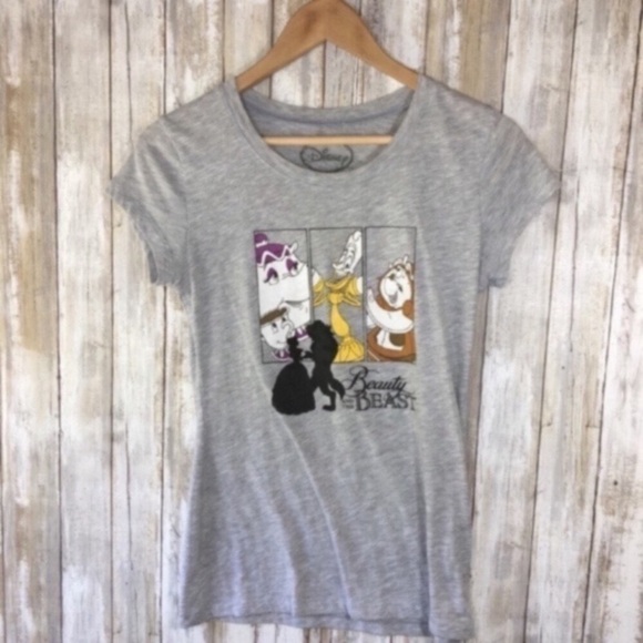 Disney Beauty & The Beast Gray Tee - Picture 2 of 4